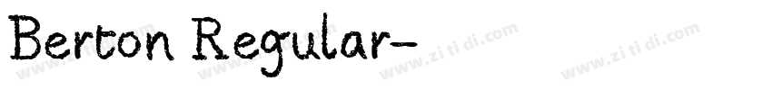 Berton Regular字体转换